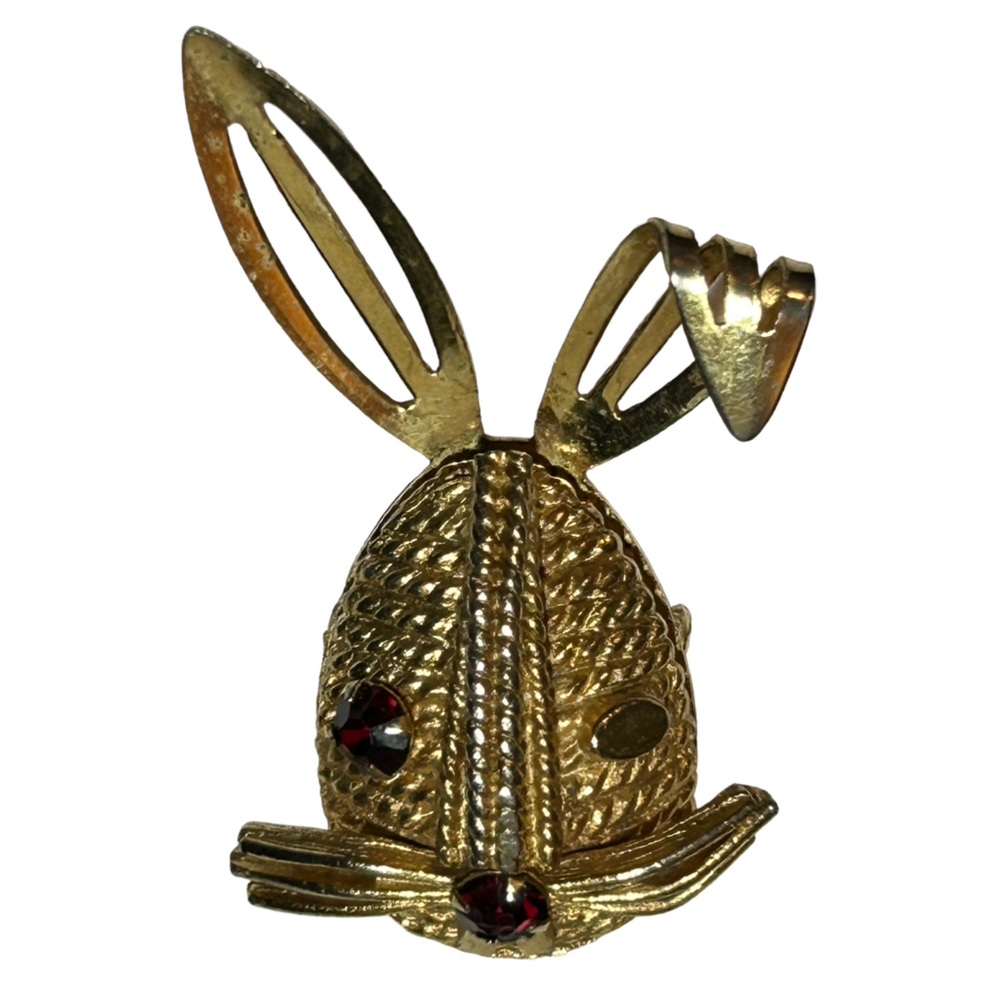 Vintage Sarah Coventry‎ Rhinestone Rabbit Brooch - Picture 2 of 4